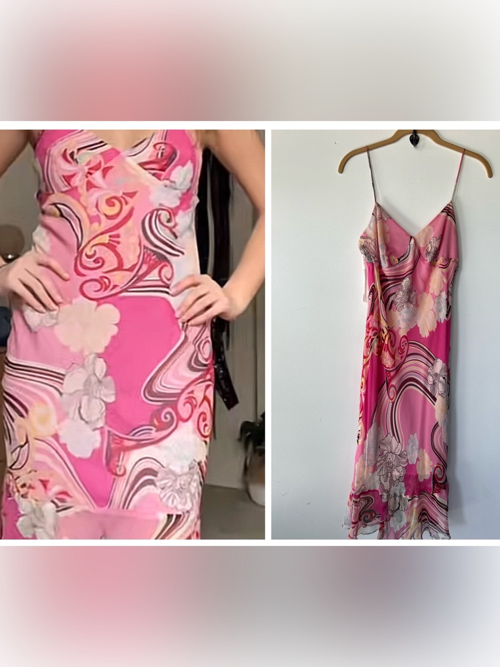 Express Pink dress, vintage, summer dress